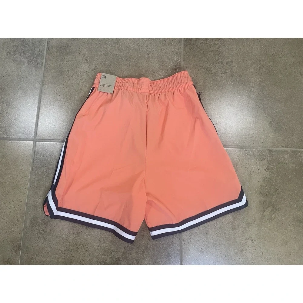 NWT Nike Basketball DNA Dri-Fit UV Woven Mesh Shorts Mens Sz S Bright Peach